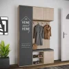 Mobile ingresso 140x220h cm rovere antracite Stoccolma