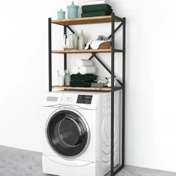 Mobile lavatrice 66x160h cm industrial metallo rovere Canarie