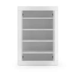 Mobile multiuso ingresso 78x116h cm scarpiera bianco lucido Eternity