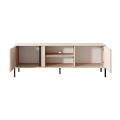 Mobile porta TV 153x54h cm 2 ante 2 vani moderno beige Melly