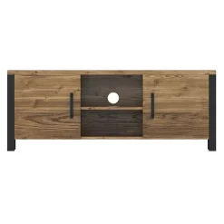 Mobile porta TV 147x57h cm 2 ante quercia nero opaco Nebraska