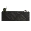 Mobile porta TV 181x69h cm 3 ante serigrafate moderno antracite Grafea