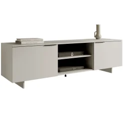 Mobile porta TV 180x55h cm 2 ante grigio Stone