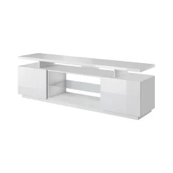 Mobile porta TV 180x56h cm bianco lucido Blackburn