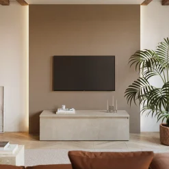 Mobile porta TV 138x40h cm  con cassettone tortora Sunset