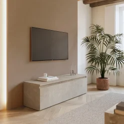 Mobile porta TV 138x40h cm  con cassettone tortora Sunset