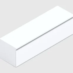 Mobile porta TV 138x40h cm con cassettone bianco lucido Sunset