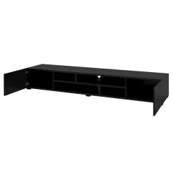 Mobile porta TV 208x33h cm soggiorno nero Maserati