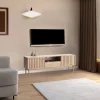 Mobile TV 159x53h cm design cannettato rovere Colby