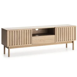 Mobile TV 159x53h cm design cannettato rovere Colby