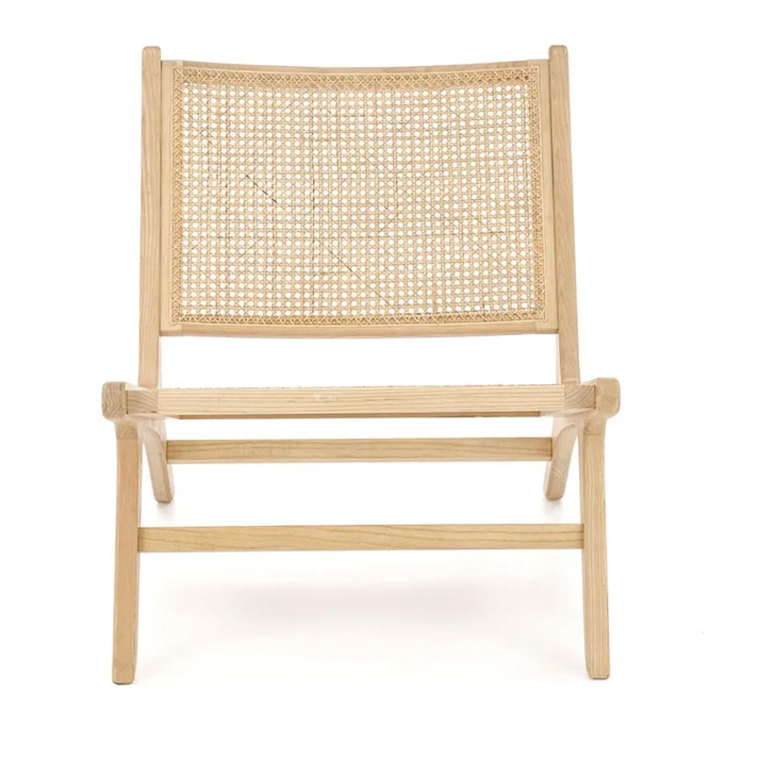 Panca relax moderna in rattan naturale Salvin