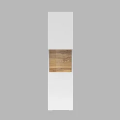Parete attrezzata sospesa 226x140h cm bianco rovere Fusion 2