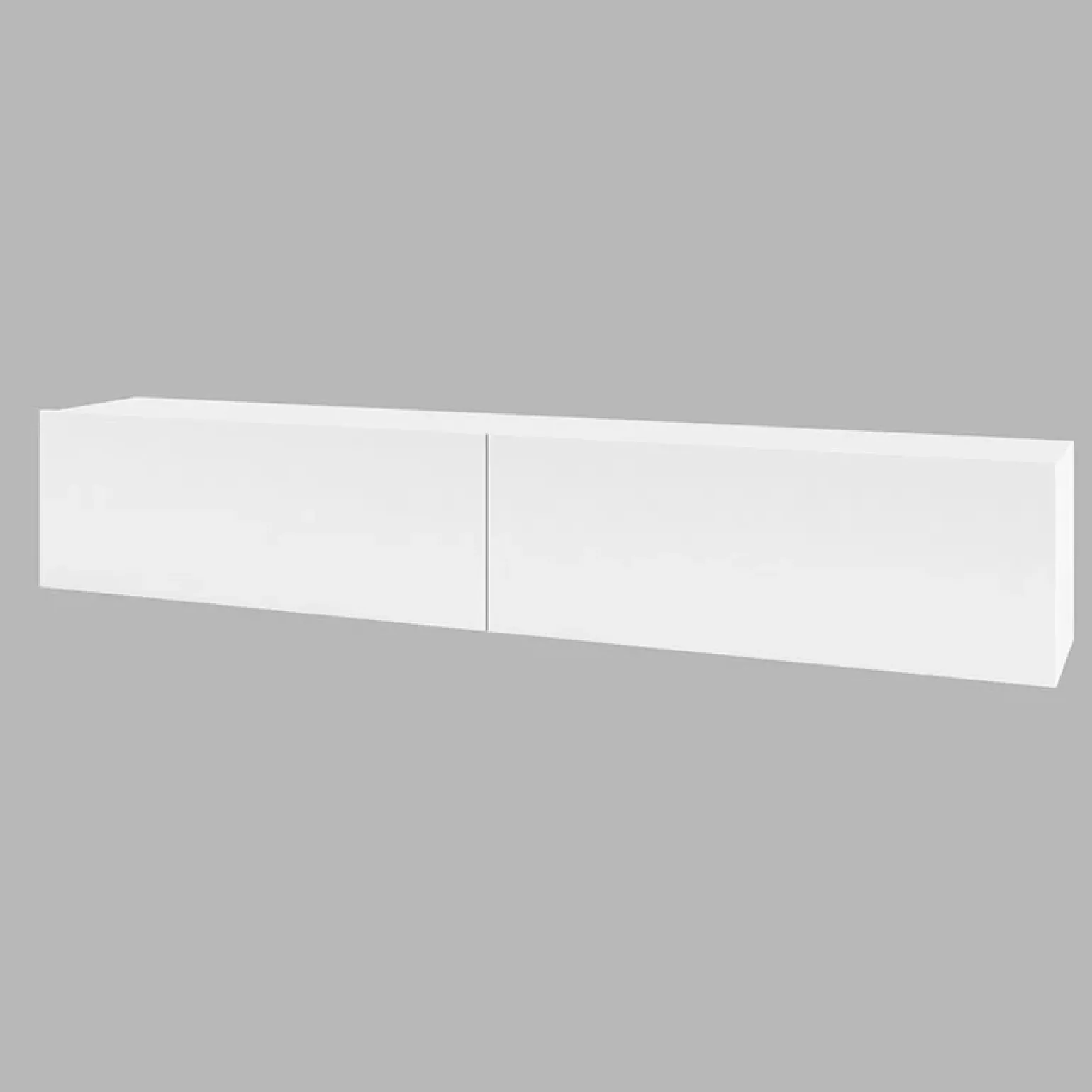 Parete attrezzata sospesa 226x140h cm bianco rovere Fusion 2