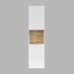 Parete attrezzata 226x140h cm bianco rovere Fusion 1