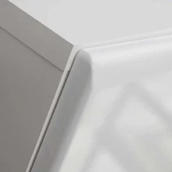 Parete attrezzata 310x190h cm soggiorno bianco lucido pino nero York Gihome®
