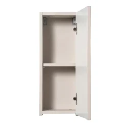 Pensile bagno sospeso 20x57h cm cannettato 1 anta beige Cleany