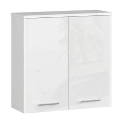 Pensile bagno sospeso 60x60h cm 2 ante bianco lucido Woters