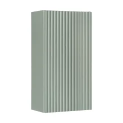 Pensile bagno sospeso 30x57h cm cannettato 1 anta verde salvia Greeny