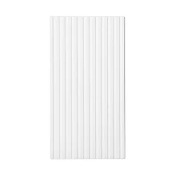Pensile bagno sospeso 30x57h cm cannettato 1 anta bianco Cleany