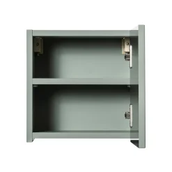 Pensile cubo bagno sospeso 30x30h cm cannettato 1 anta verde salvia Greeny