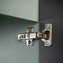 Pensile cubo bagno sospeso 30x30h cm cannettato 1 anta verde salvia Greeny