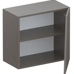 Pensile cubo sospeso 1 anta tagliata 55x50cm marrone scuro Sunset