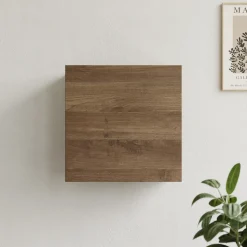 Pensile cubo sospeso 55x50h cm 1 anta reversibile  rovere scuro Sunset