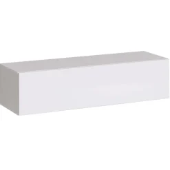 Pensile da parete 120x30h cm bianco opaco e lucido Geo 120