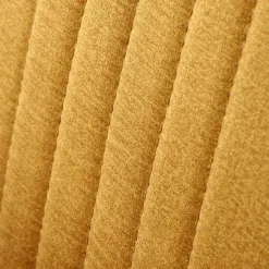Poltrona design legno velluto giallo senape Lugano
