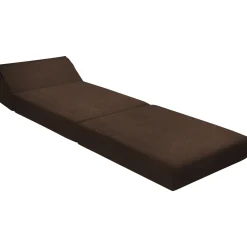 Poltrona divano letto pieghevole 90cm modulo singolo marrone Lorin