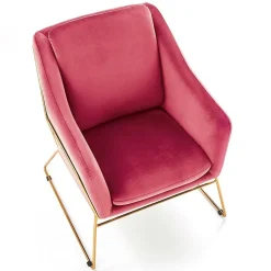 Poltrona imbottita design bordeaux Erminia3