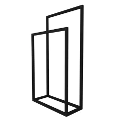 Portasciugamani da bagno 50x89cm metallo nero Yapen