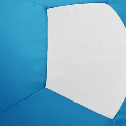 Pouf poltrona sacco palla da calcio blu bianco ecopelle Lionel