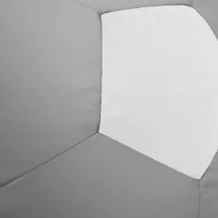 Pouf poltrona sacco palla da calcio ecopelle grigio bianco Lionel