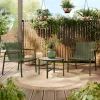 Salotto da giardino 2 posti con tavolino moderno verde Adamo