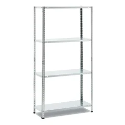 Scaffale 75x147cm moderno 4 ripiani metallo Join