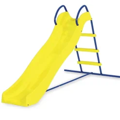 Scivolo per bambini giardino 95x185cm giallo blu Mitos