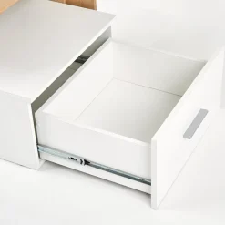 Scrivania 149/50cm ufficio moderna bianco rovere Jade Gihome®