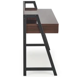 Scrivania consolle design moderno 128x87cm noce nero Fiordalisio