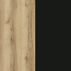 Scrivania ufficio moderna 130x50cm cassettiera rovere Callum