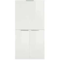 Scrivania 70x35cm a scomparsa salvaspazio bianco lucido Pinko
