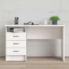 Scrivania 120x48cm ufficio salvaspazio moderna bianco opaco Office