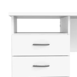 Scrivania 120x48cm ufficio salvaspazio moderna bianco opaco Office