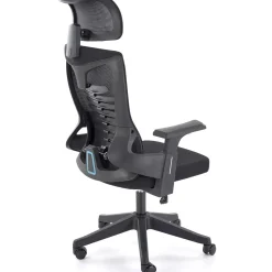 Sedia da gaming ergonomica con braccioli e ruote da ufficio nero Aristide