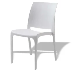 Sedia da giardino impilabile polipropilene bianca Tape Gihome®