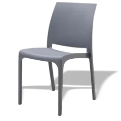Sedia da giardino impilabile polipropilene grigio Tape Gihome®