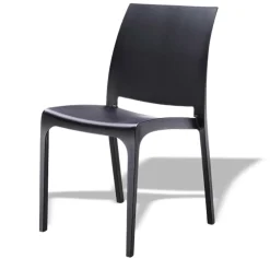 Sedia da giardino impilabile polipropilene nero Tape Gihome®