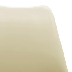 Sedia da pranzo stile scandinavo imbottita beige gambe legno Riccia