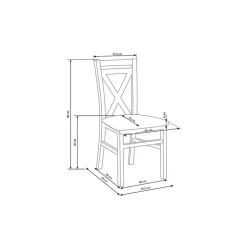 Sedia da pranzo stile shabby bianco Janet