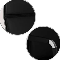 Sedia da ufficio design moderno con ruote nera Workisy